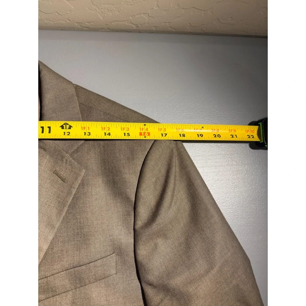 Banana Republic Mens 38S Tailored Slim Blazer Brown Stripe Sport Coat 924410-00
